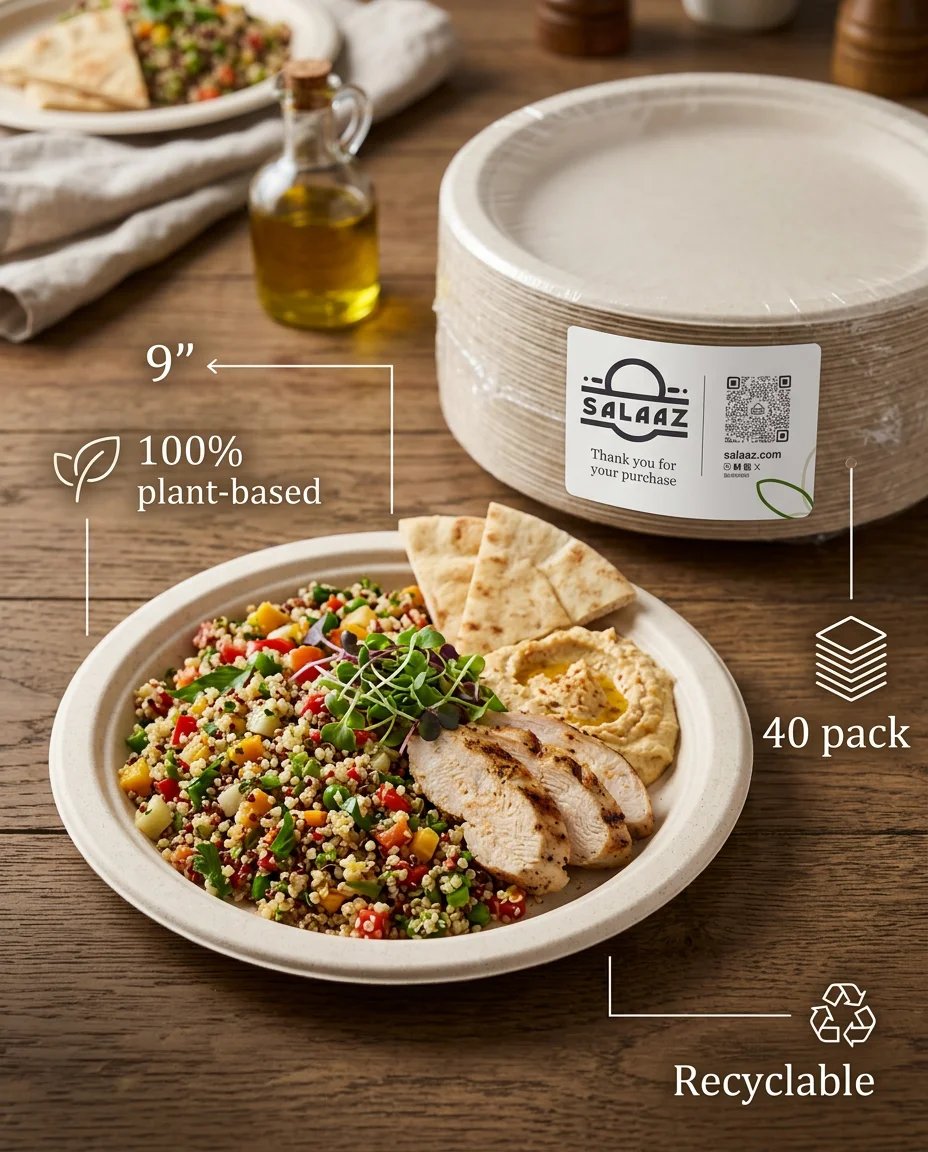 9" Disposable Plates (40pcs)